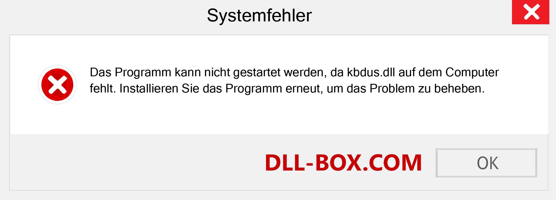 kbdus.dll-Datei fehlt?. Download für Windows 7, 8, 10 - Fix kbdus dll Missing Error unter Windows, Fotos, Bildern