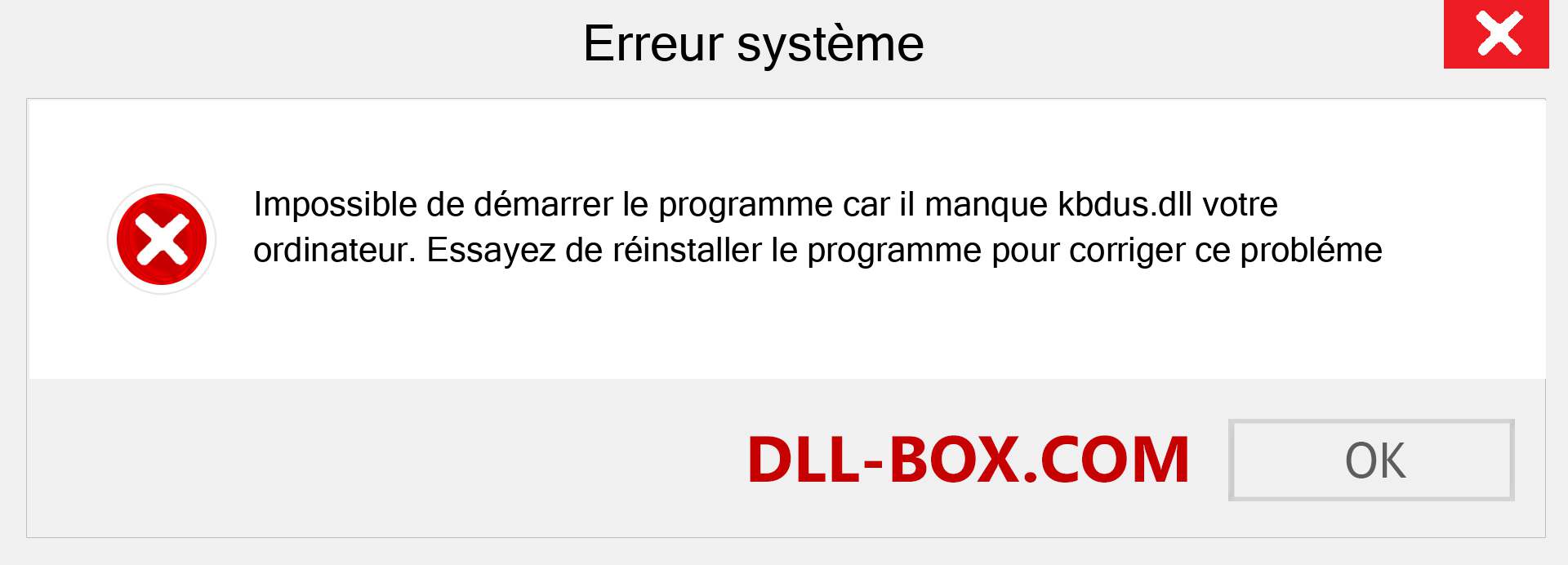 Le fichier kbdus.dll est manquant ?. Télécharger pour Windows 7, 8, 10 - Correction de l'erreur manquante kbdus dll sur Windows, photos, images