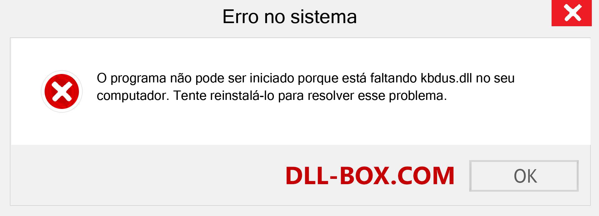 Arquivo kbdus.dll ausente ?. Download para Windows 7, 8, 10 - Correção de erro ausente kbdus dll no Windows, fotos, imagens